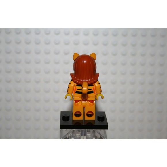 LEGO Tiger Woman Minifigure Series 14 Monsters col219 Orange Excellent - Picture 2 of 6